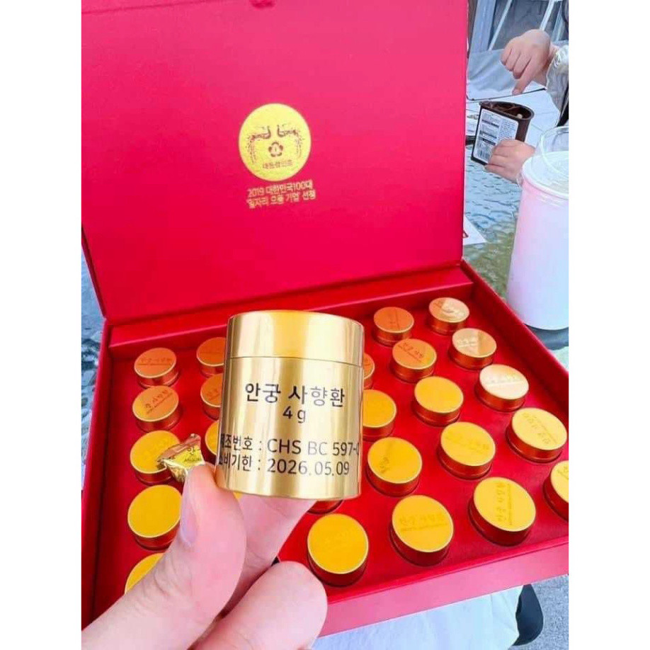 An Cung Xạ Hương Chính Phủ HÀN QUỐC - Hàm lượng xạ hương lên đến 240mg  Hộp 30 Viên x 4gram ( hàng mới về )