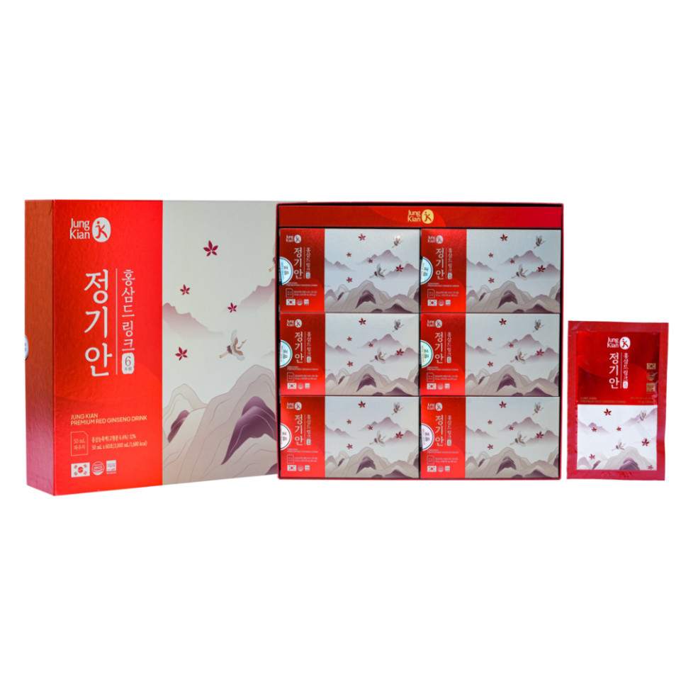 Nước hồng sâm Hàn Quốc Jung Kian Premium Korean Red Ginseng Drink ( hàng mới về )