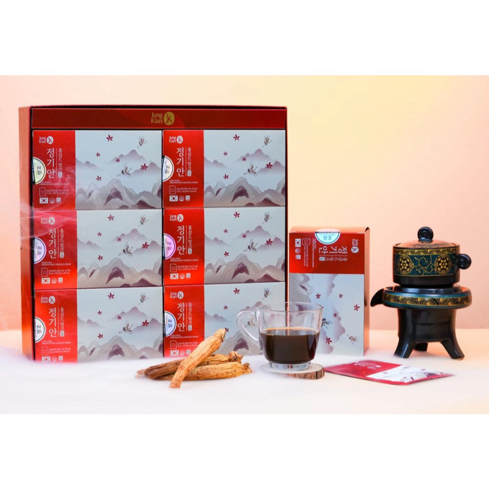 Nước hồng sâm Hàn Quốc Jung Kian Premium Korean Red Ginseng Drink ( hàng mới về )