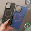 Ốp PC cho iPhone 17 16 Pro Max 15 14 13 12 11 Pro Max từ tính không viền mờ sang trọng siêu mỏng 1 mm Vỏ nhôm bảo vệ