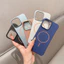 Ốp PC cho iPhone 17 16 Pro Max 15 14 13 12 11 Pro Max từ tính không viền mờ sang trọng siêu mỏng 1 mm Vỏ nhôm bảo vệ
