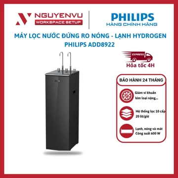 [MIỄN PHÍ LẮP ĐẶT] Máy lọc nước đứng RO Nóng - Lạnh Hydrogen Philips ADD8922 - 10 lõi - Công nghệ Aquaporin - Chính Hãng
