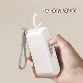 Hộp Đựng Tăm Chỉ Nha Khoa Mini Có Nút Nhấn Tự Động, Bỏ Túi Nhỏ Gọn Chống Nước Bụi Bẩn Sang Trọng Life Plus - HT04