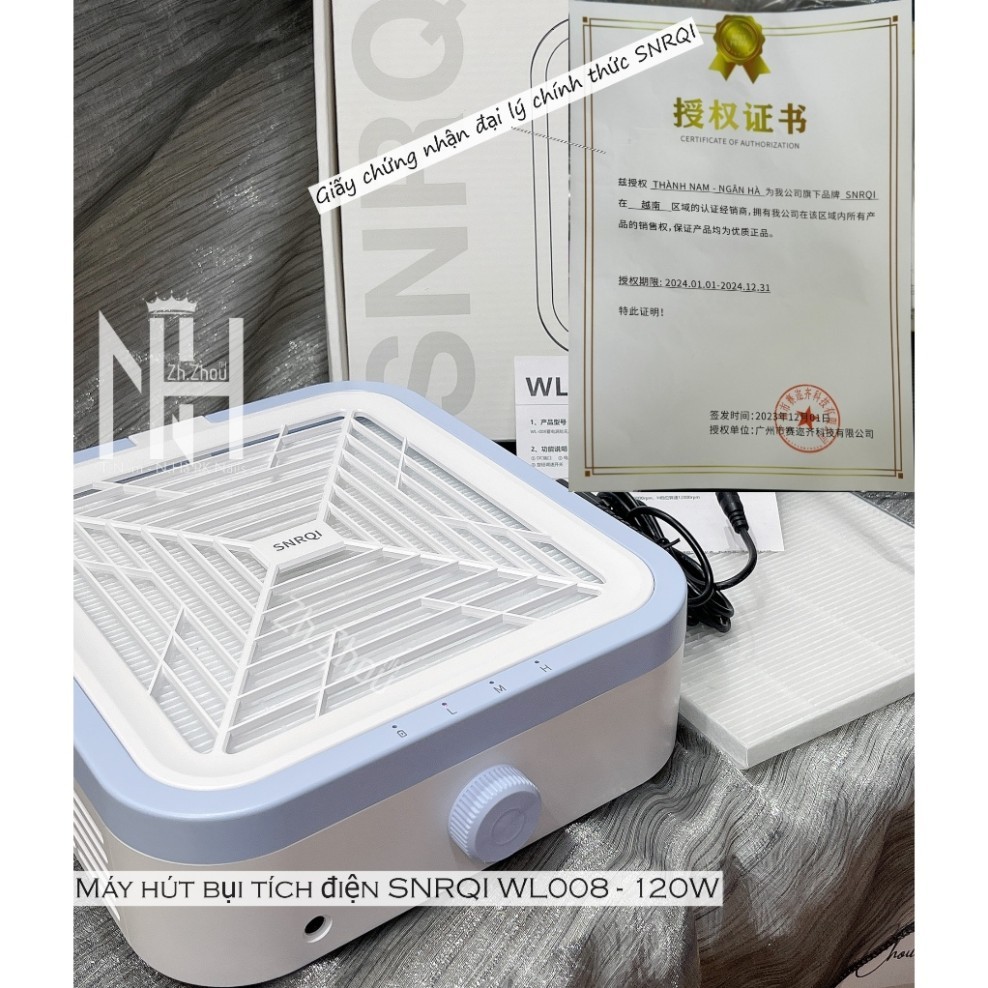 Dây sạc máy hút bụi móng SNRQI 007 , T9 ,chỉ dùng cho máy hút SNRQI , Sạc SNRQI 24V