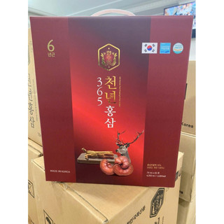 ```[Hàng Sẵn Có] NƯỚC HỒNG SÂM KẾT HỢP NHUNG HƯƠU LINH CHI 365 HÀN QUỐC - HỘP 60 GÓI``` ( hàng mới về )