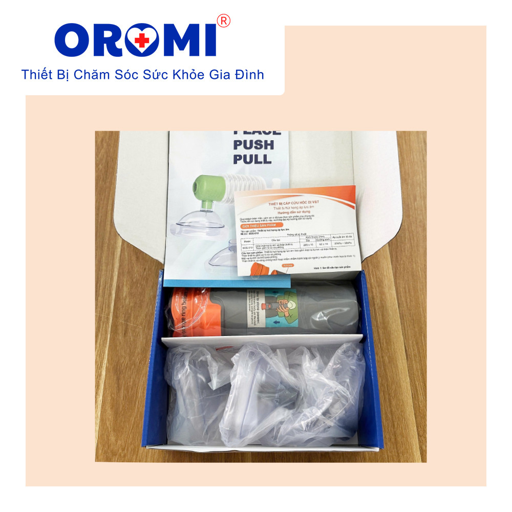 Bộ Hút Dị Vật OROMI SOS-012 - Sơ Cứu Nghẹt Thở Chống Hóc Cho Bé Và Người Lớn