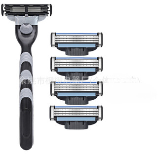 Dao cạo râu 3 lưỡi kèm hộp, dao cạo râu kiểu Đức cho nam kèm lưỡi dao sắc không đau rát cho da mặt, máy cạo râu DCR04