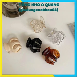SET 3 KẸP TRONG SUỐT NHIỀU MÀU NỮ TÍNH - Combo 3 Kẹp Trong Suốt Thời Trang Xinh Xắn,Kẹp Tóc Càng Cua Nhựa Cứng Bóng