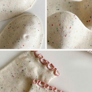 Sét 10 Đôi Tất Nữ Ren Nơ Chấm Sợi Tất Cotton Nguyên Chất Nhật Bản Dễ Thương 🌸🌸🌸