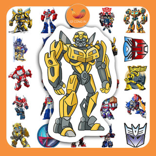50 Miếng Dán Hình Transformers Sticker Phim Hoạt Hình