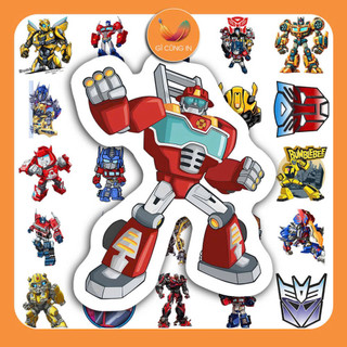 50 Miếng Dán Hình Transformers Sticker Phim Hoạt Hình