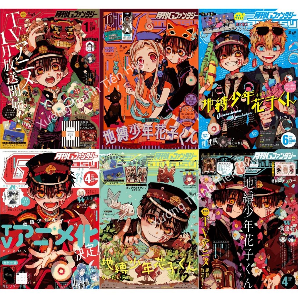 (X180) Combo 6 poster dán tường Jibaku Shounen Hanako-kun- 6 tấm áp ...