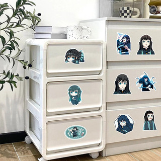 Bộ 50 Tokitou Muichirou Dán Anime Demon Slayer Laptop Xe Đạp Đàn Guitar Ván Trượt DIY Chống Thấm Nước