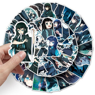 Bộ 50 Tokitou Muichirou Dán Anime Demon Slayer Laptop Xe Đạp Đàn Guitar Ván Trượt DIY Chống Thấm Nước