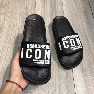 Dép Dsquared2 ICON phối lá phong đỏ siêu đẹp-dép icon hot tăng chiều cao đủ size 36-44 Hot trend 2025