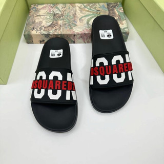 Dép Dsquared2 ICON phối lá phong đỏ siêu đẹp-dép icon hot tăng chiều cao đủ size 36-44 Hot trend 2025