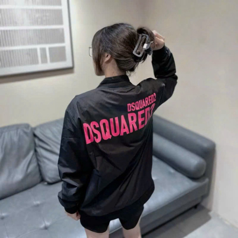 Áo khoác gió nam nữ dsq2 bomber ,áo khoác boy phố đủ mẫu chất liệu gió 2 lớp phù hợp đi mưa nhẹ se lạnh ok thoải mái Hot