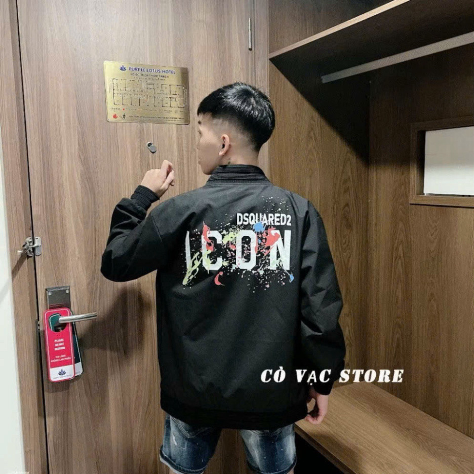 Áo khoác gió nam nữ dsq2 bomber ,áo khoác boy phố đủ mẫu chất liệu gió 2 lớp phù hợp đi mưa nhẹ se lạnh ok thoải mái Hot
