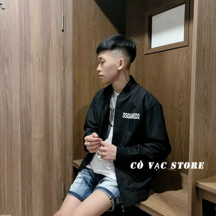 Áo Khoác Gió Bomber Dsq Nam Nữ Boy Phố Bá Cháy, Áo Gió Dsquared2 In trước Sau Siêu Đẹp 2024 Hot trend 2025