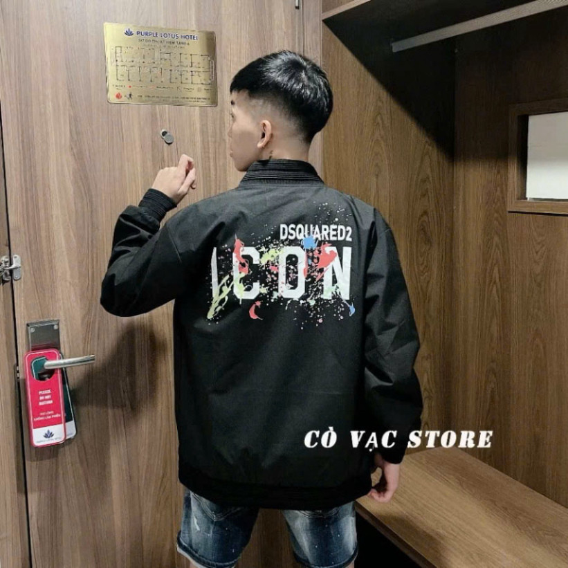 ÁO khoác gió nam NỮ DSQ2 ICON ,áo gió bomber mẫu mới đa dạng chất liệu gió 2 lớp đi mưa nhẹ phù hợp thời tiết se lạnh Ho