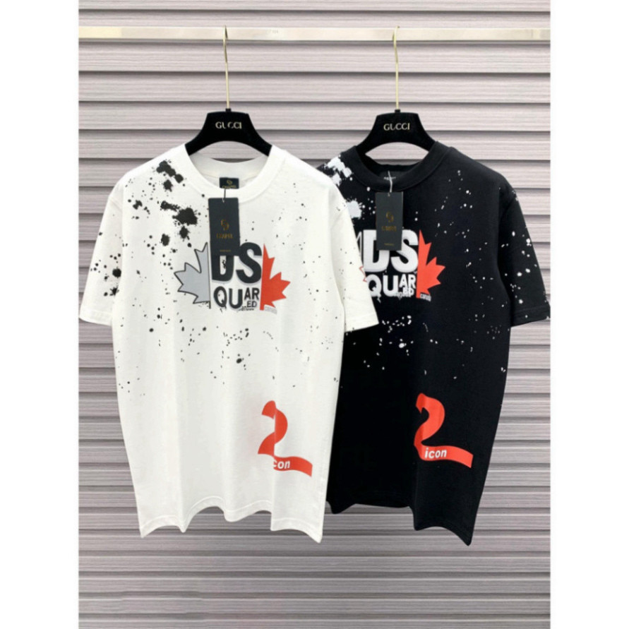 Áo Phông Nam Dsquared2 DSQ2 Icon viền cổ ,Áo Phông DSQ2 Nam Nữ Lá Phong chất cotton cao cấp 100% hot trend 2023 Hot tren