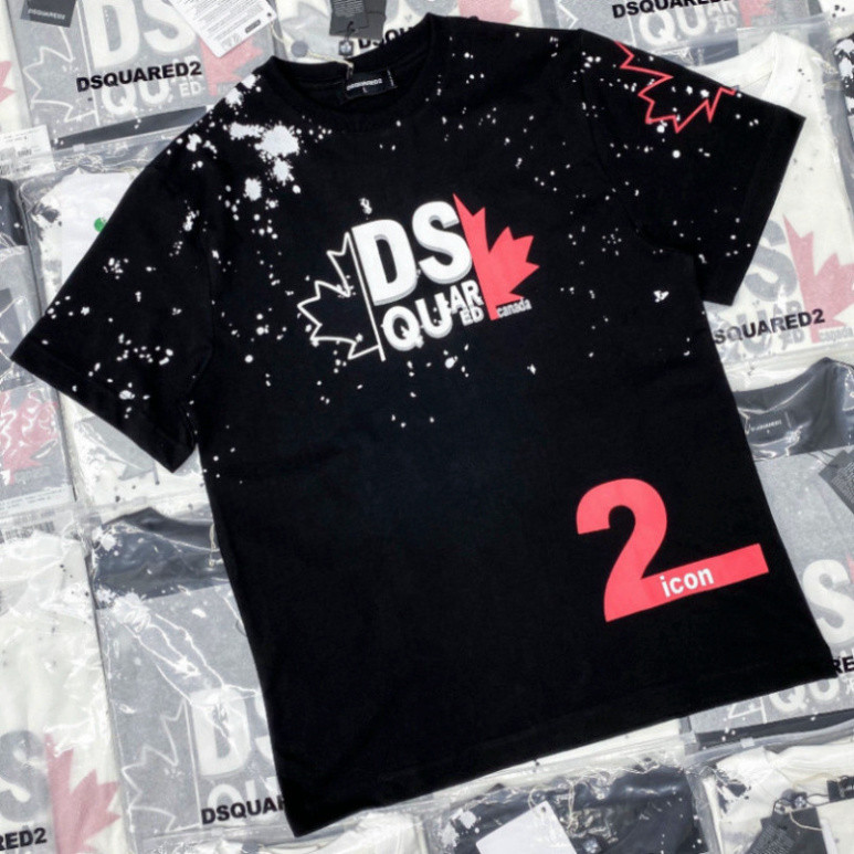 Áo Phông Nam Dsquared2 DSQ2 Icon viền cổ ,Áo Phông DSQ2 Nam Nữ Lá Phong chất cotton cao cấp 100% hot trend 2023 Hot tren