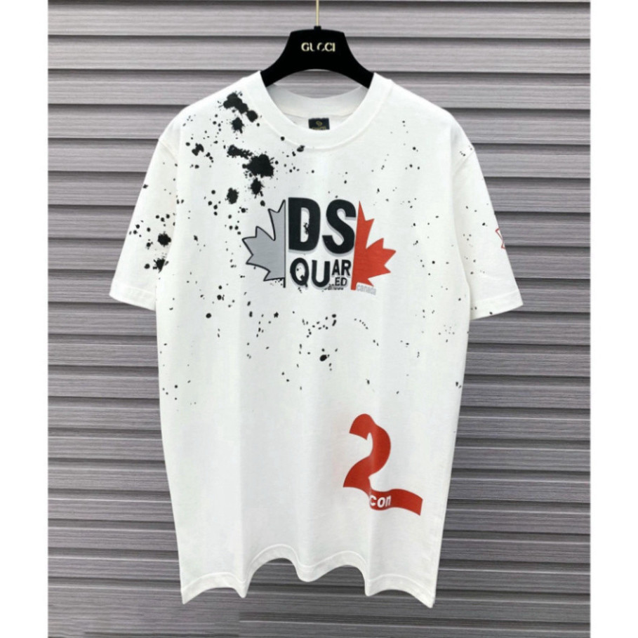 Áo Phông Nam Dsquared2 DSQ2 Icon viền cổ ,Áo Phông DSQ2 Nam Nữ Lá Phong chất cotton cao cấp 100% hot trend 2023 Hot tren