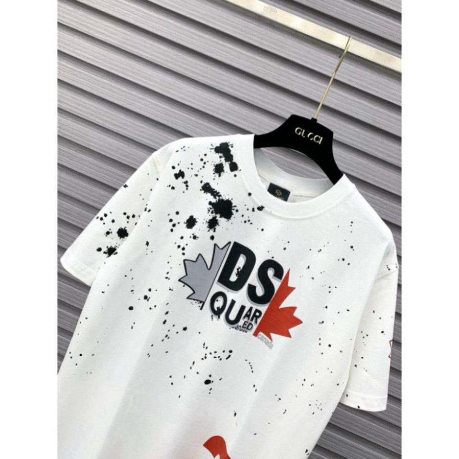Áo Phông Nam Dsquared2 DSQ2 Icon viền cổ ,Áo Phông DSQ2 Nam Nữ Lá Phong chất cotton cao cấp 100% hot trend 2023 Hot tren