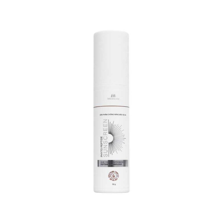 Kem chống nắng peptite cho da sau xâm lấn chống ánh sáng xanh Mediworld Phyto Peptide Sunscreen 50g