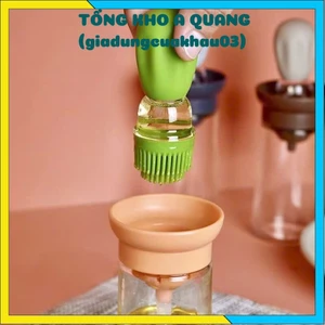 LỌ DẦU ĂN THỦY TINH CAO CẤP 2IN1 - Bình Đựng Gia Vị Kèm Cọ Silicon An Toàn,Chai Đựng Dầucao Cấp Kèm Đầu Quét Tiện Dụng