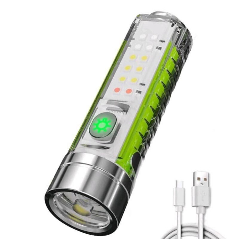 Đèn pin mini cầm tay 6 chế độ sáng đa năng 520 huongquyet ntt95