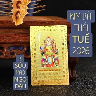 [Thẻ Kim Loại] Kim Bài Thái Tuế 2026 hoá giải điều khôn may mắn nhét ví