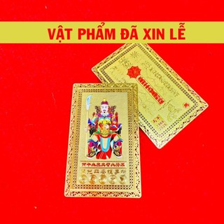 Thẻ kim bài thái tuế 2026 [THẺ KIM LOẠI] (Đã Khai Quang)