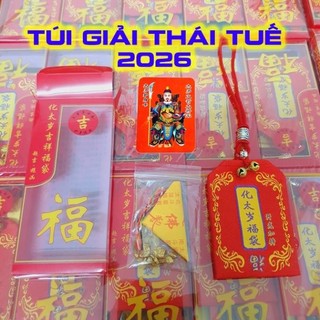 Túi Giải Thái Tuế 2026 cho các tuổi TÝ - SỬU - MÃO - NGỌ - DẬU
