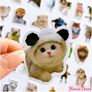 Set 100 sticker meme mèo đáng yêu cute trang trí điện thoại laptop sổ tay