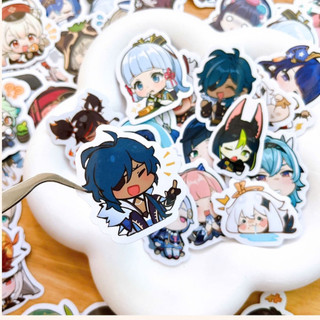 Bộ 120 sticker hoạt hình nhãn dán game anime hình dán trang trí điện thoại laptop mũ không trùng