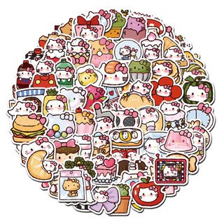 100 sticker hello kitty dễ thương trang trí điện thoại laptop hình dán hoạt hình quà tặng sáng tạo