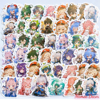 Set 100 Hình Dán Genshin Impact Sticker Anime Stickers Gam Trang Trí Mũ Bảo Hiểm, Điện Thoại 111