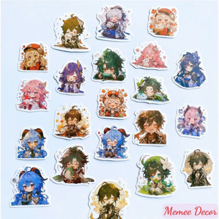 Set 100 Hình Dán Genshin Impact Sticker Anime Stickers Gam Trang Trí Mũ Bảo Hiểm, Điện Thoại 111