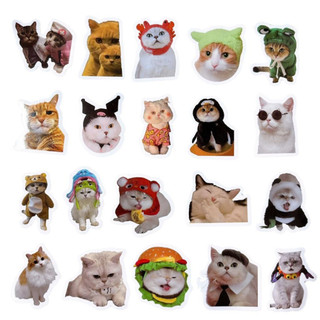 Set 100 sticker meme mèo đáng yêu cute trang trí điện thoại laptop sổ tay