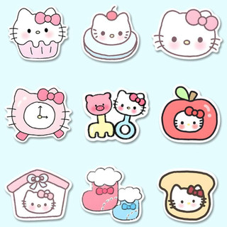 100 sticker Sanrio Hello Kitty Kuromi My Melody dễ thương trang trí laptop sổ tay quà tặng