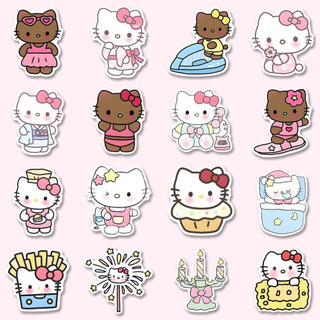 100 sticker Sanrio Hello Kitty Kuromi My Melody dễ thương trang trí laptop sổ tay quà tặng