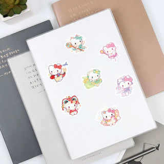 60 sticker Hello Kitty Sanrio dễ thương hoạt hình graffiti trang trí sổ tay xe đạp hộp bút