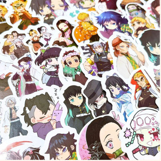 Bộ 60 Sticker anime One Piece Luffy hình dán hoạt hình dùng trang trí decor quà tặng không trùng