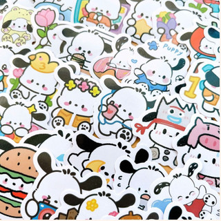 Set 120 sticker pochacco và sanrio hình dán dùng làm quà tặng trang trí điện thoại laptop