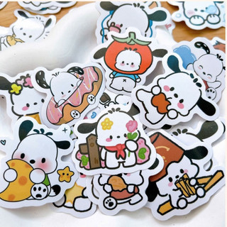 Set 120 sticker pochacco và sanrio hình dán dùng làm quà tặng trang trí điện thoại laptop