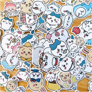 Bộ 60 sticker Chiikawa hoạt hình cute kích thước 4-6cm trang trí sổ tay, laptop, điện thoại