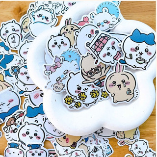 Bộ 60 sticker Chiikawa hoạt hình cute kích thước 4-6cm trang trí sổ tay, laptop, điện thoại