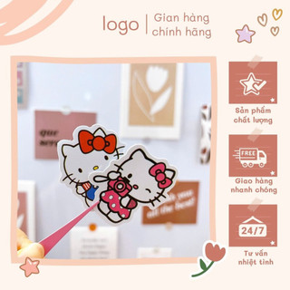 Bộ 100 sticker hello kitty dễ thương hình dán hoạt hình trang trí điện thoại laptop