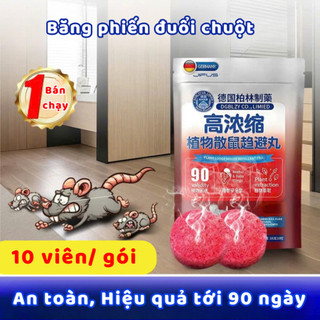 Băng Phiến Đuổi Chuột, Viên Đuổi Chuột Siêu Mạnh Hương Thơm Thảo Mộc An Toàn, Hiệu Quả Lâu Dài Life Plus - VDC02